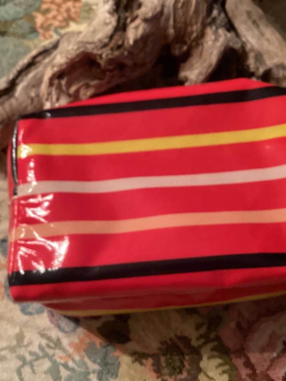 Tory Burch Striped Cosmetic Bag EUC - Picture 2 of 6